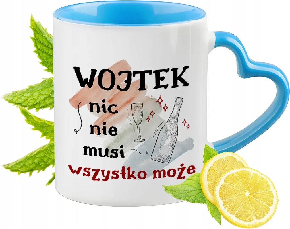 Wojtka Kék Bögre Szív Alakú Füllel Ajándék