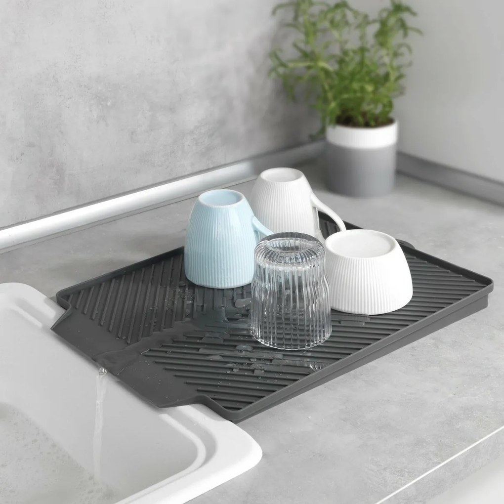 Wenko Linea edénycsepegtető alátét40 x 3 x 30 cm, szürke, S