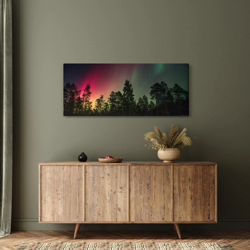 Északi fény képe (120x50 cm)
