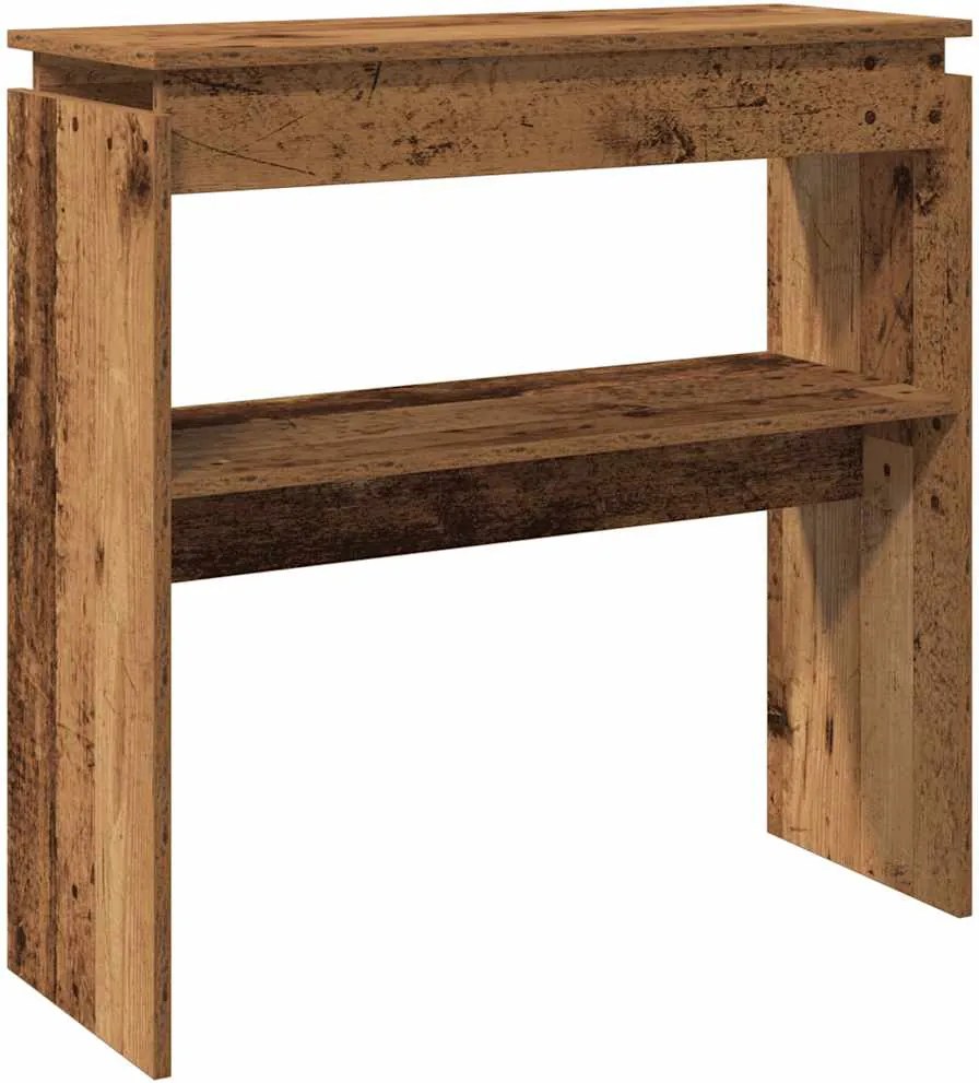 vidaXL szürke sonoma szerelt fa tálalóasztal 80 x 30 x 80 cm