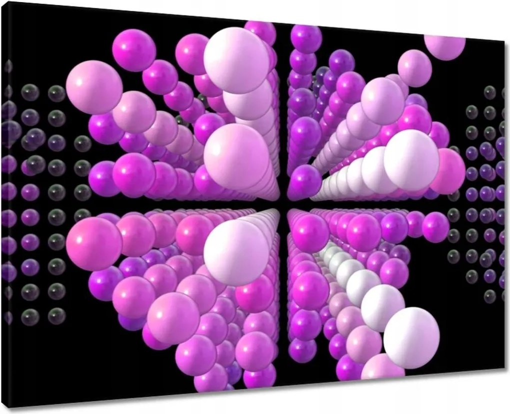 Vászonkép 70x50 Lila Mátrix