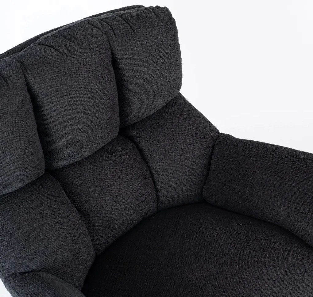 Forgó Relaxfotel Fekete Színben. REAL