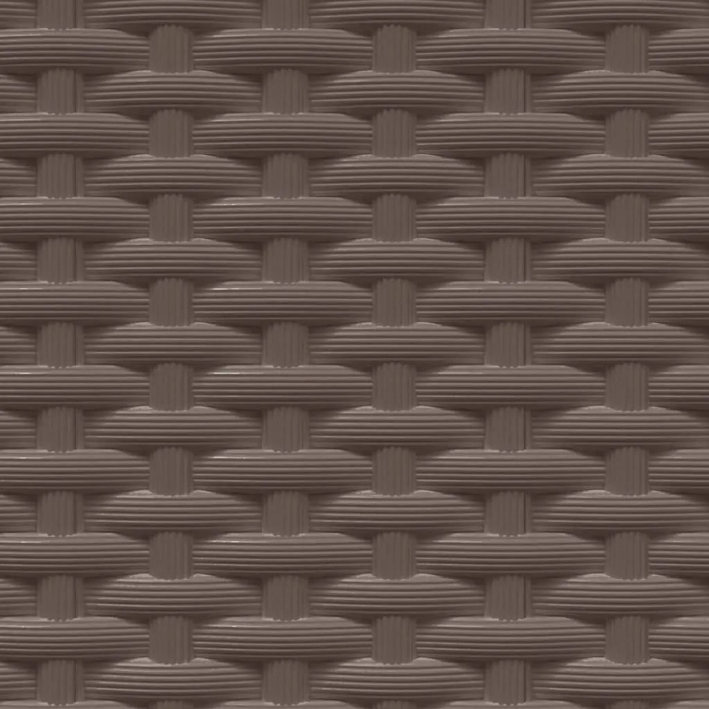 2 db barna polipropilén növénytartó 30 x 30 x 37 cm