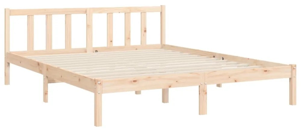 tömör fa ágykeret fejtámlával King Size