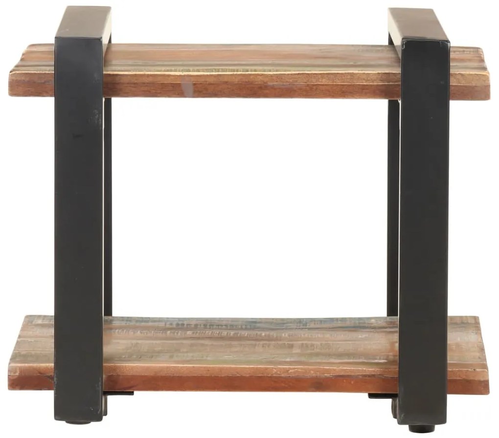 Tömör újrahasznosított fa éjjeliszekrény 50 x 40 x 40 cm