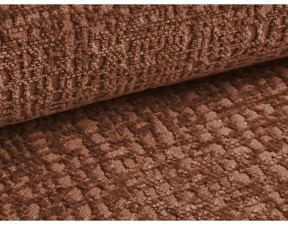 Téglavörös kinyitható-tárolóhelyes sarokkanapé (bal oldali) Kalena – Makamii