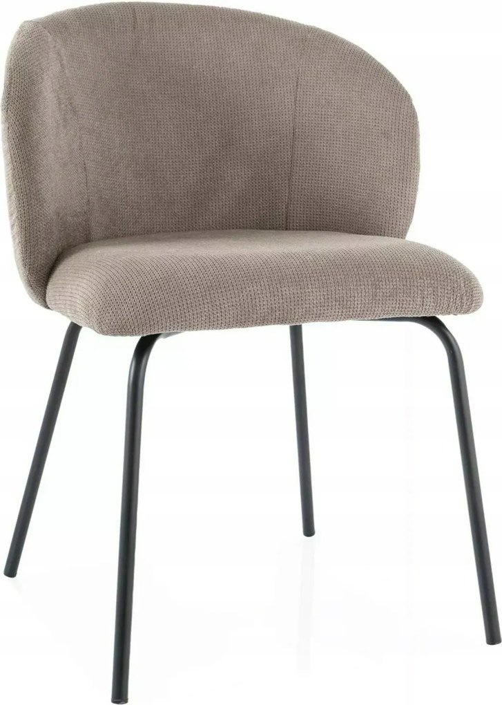 Bézs kárpitozott szék étkezőbe, nappaliba, modern fésülködőasztalhoz Kevin X