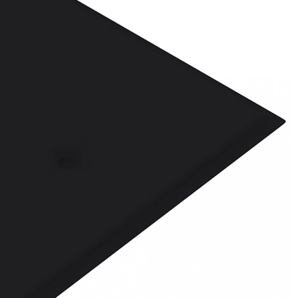 fekete oxford szövet kerti padpárna 150x50x4 cm