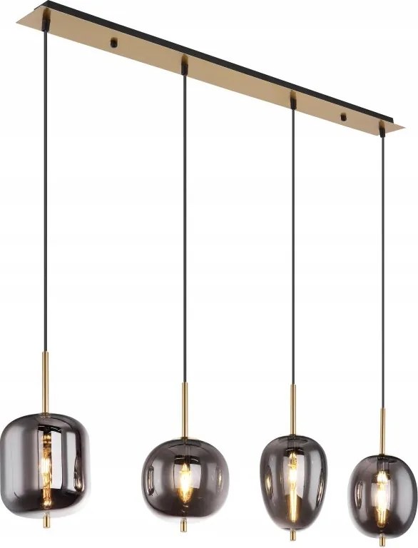 Lenyűgöző függőlámpa díszléc az asztal fölé Blacky I