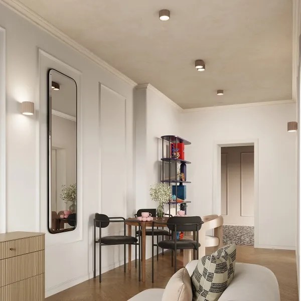 Sollux SL.1817 - AURA spotlámpa 1xGX53/10W/230V 6 cm taupe