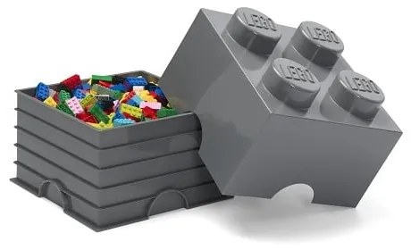 Square sötétszürke tárolódoboz - LEGO®