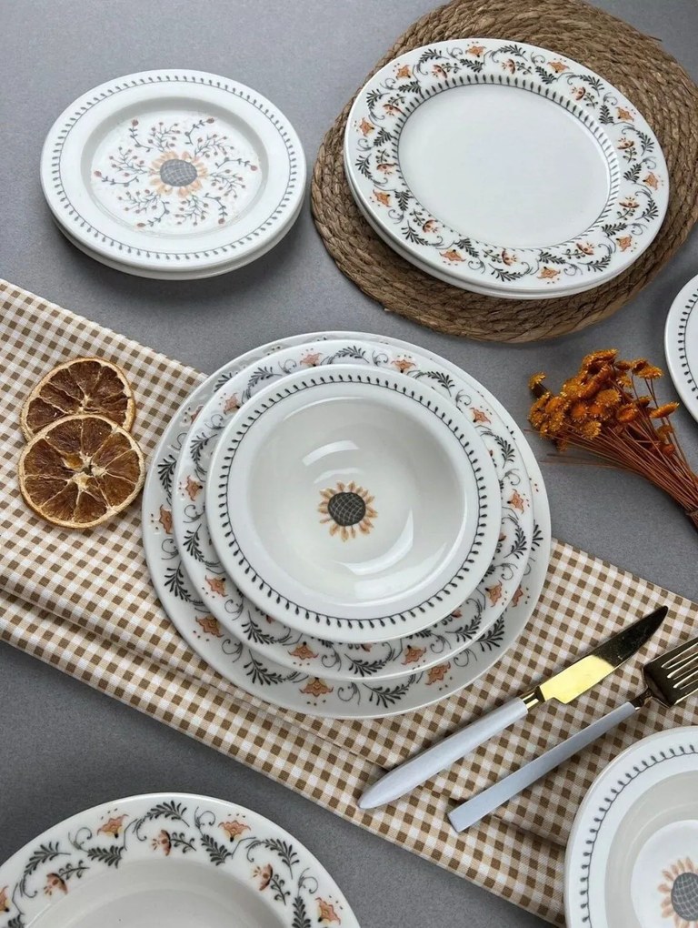 24 részes porcelán étkészlet