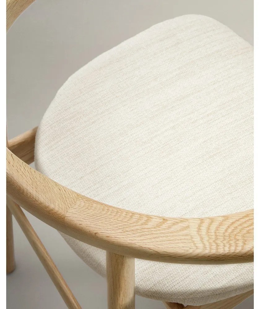 Bézs-natúr színű étkezőszék Timons – Kave Home