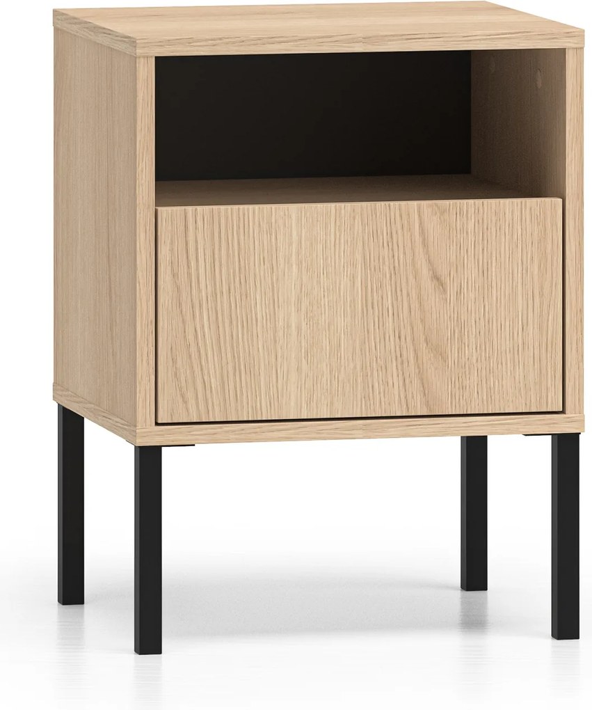 Harmona éjjeliszekrény 40 cm fiókkal - lindberg tölgy