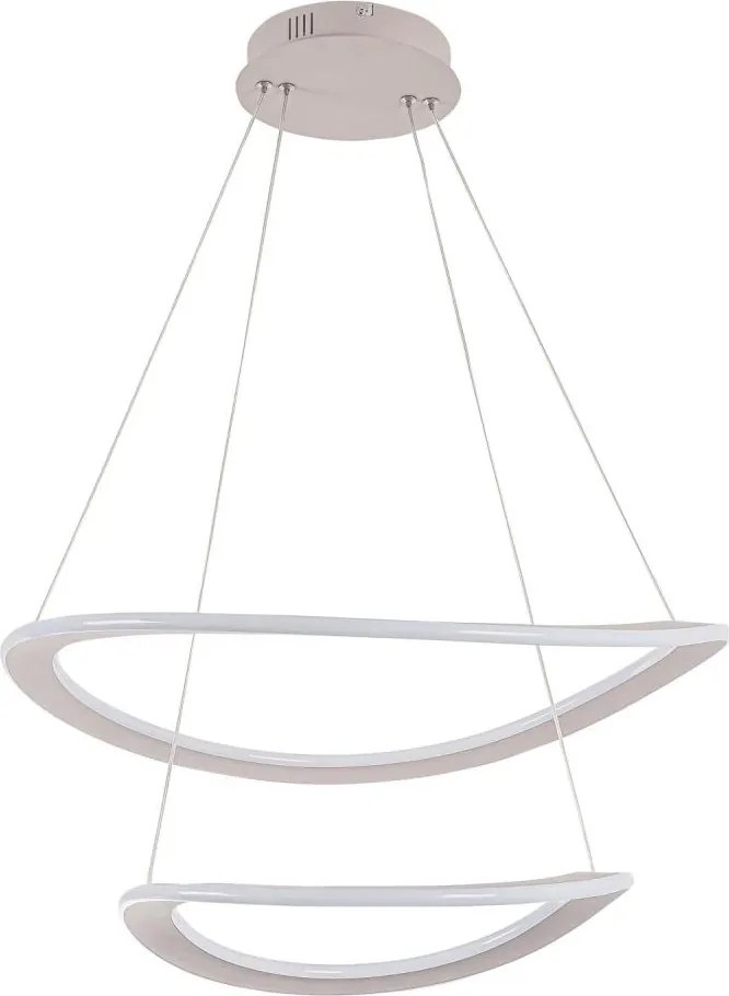 LED csillár kábelen CASHMERE LED/75W/230V átm. 59,5 bézs