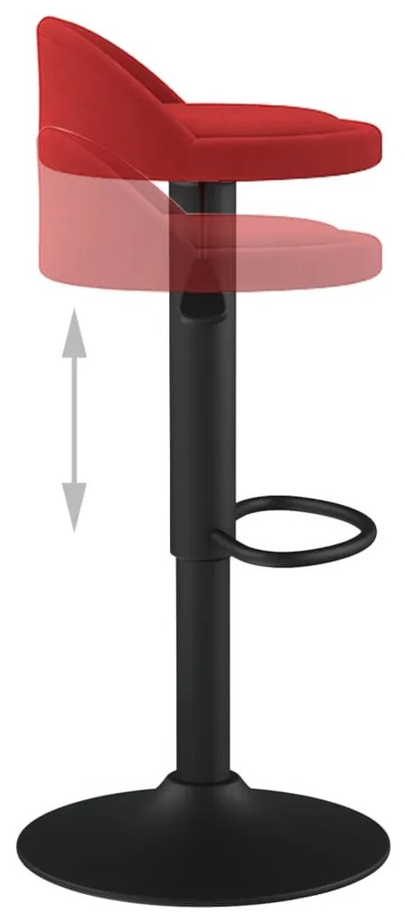 bordó bársony bárszék