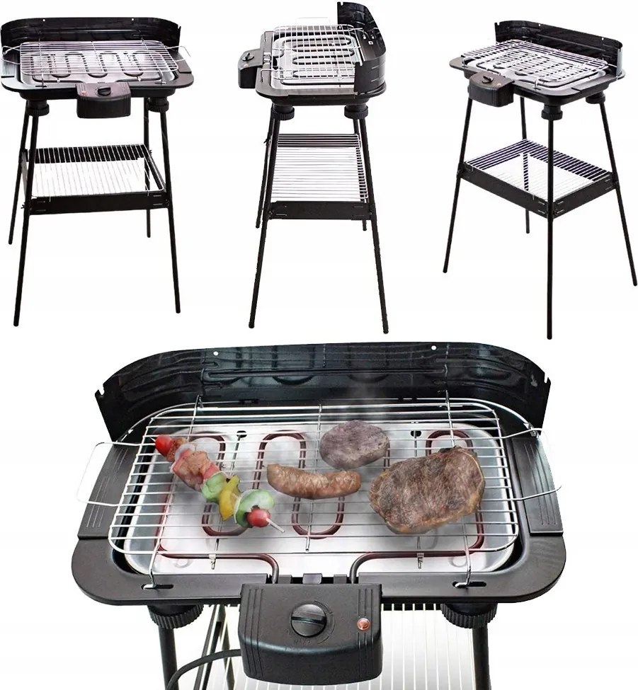 Elektromos Grill Terasz Erkély Kert Állvány
