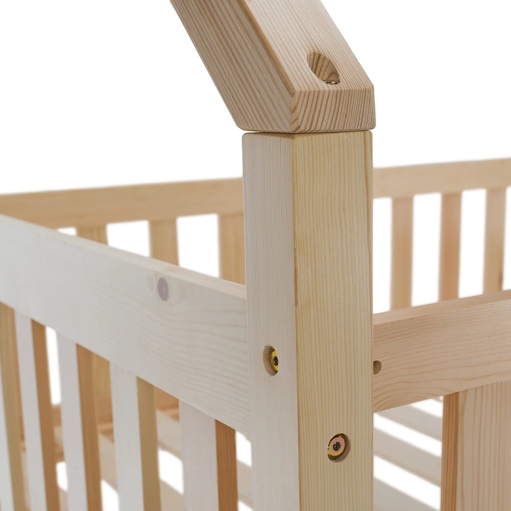 Montessori emeletes ágy, természetes, VENITA TYP 2