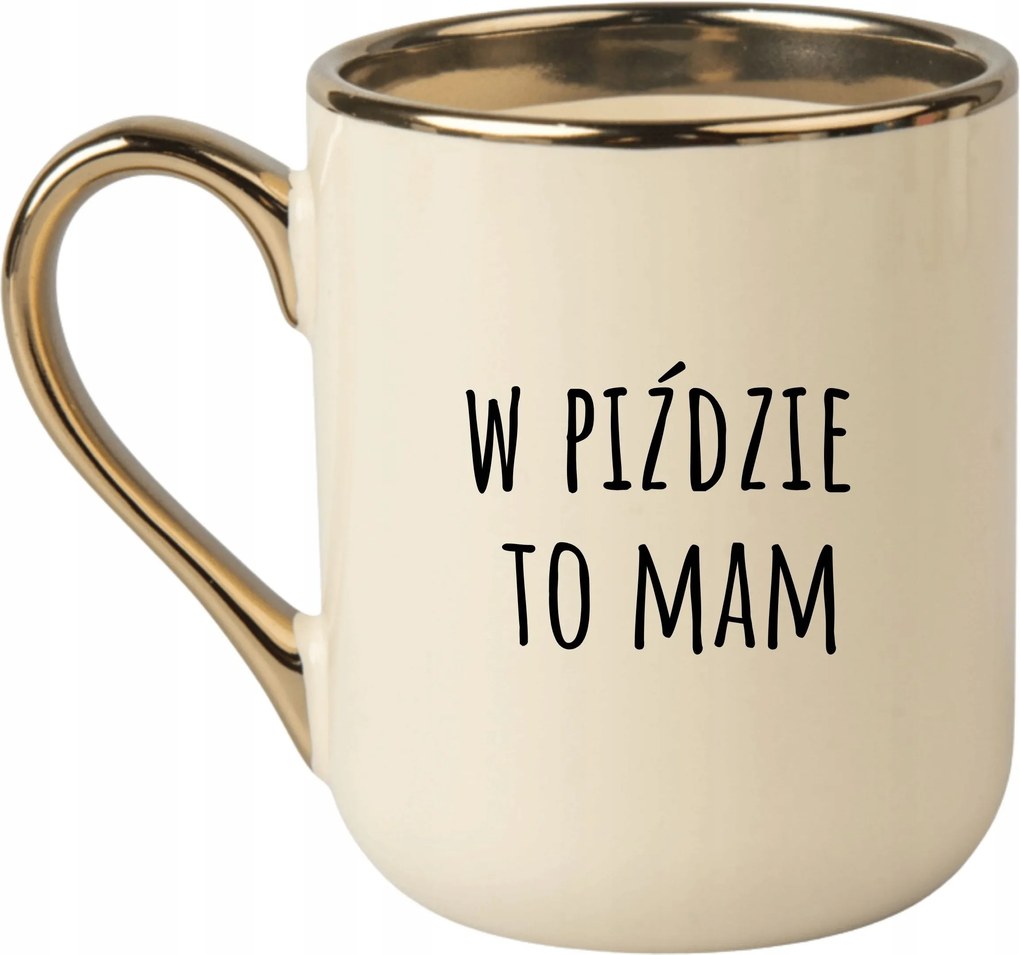 Bögre Elegáns Bézs Arany Rant Vicces Ajándék P******