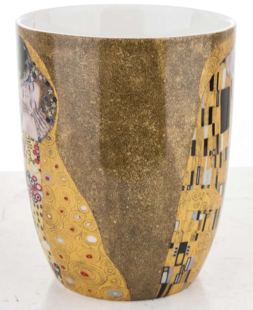 Porcelán bögre többszínű 10,5x12x8,5cm Klimt: A csók