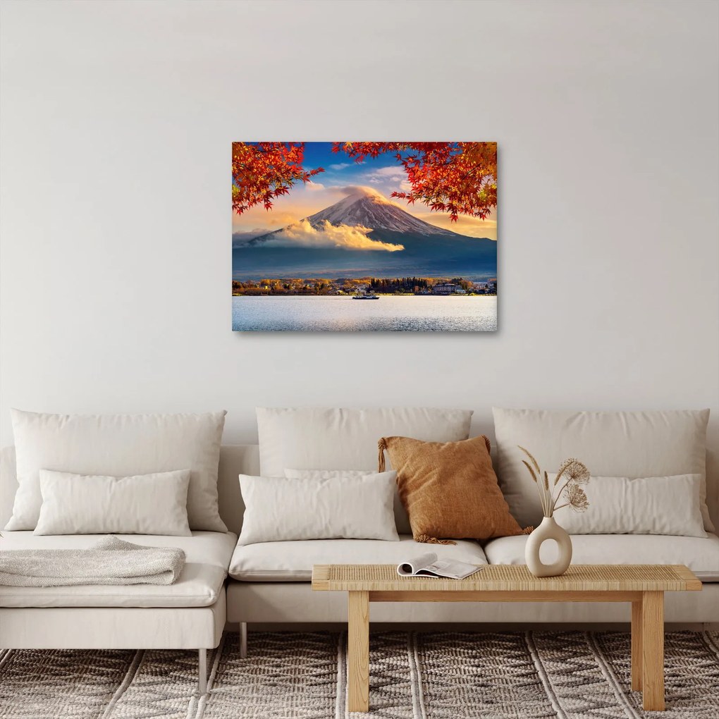 Kép - japán, Fuji hegy (70x50 cm)