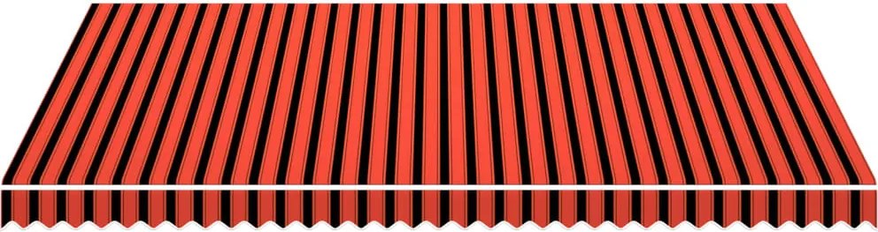 Narancssárga és barna vászon napellenző tető 4,5 x 3 m