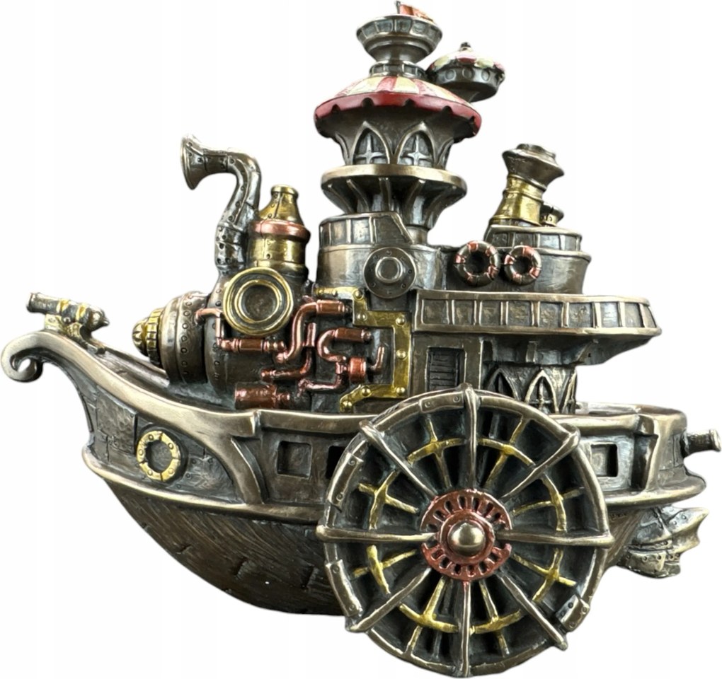 Szobor Gondola hajó figura Steampunk Veronese WU77254A4 ajándék