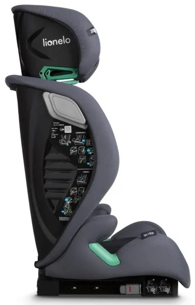 Lionelo - IGO i-Size autósülés 100-150 cm Szürke grafit