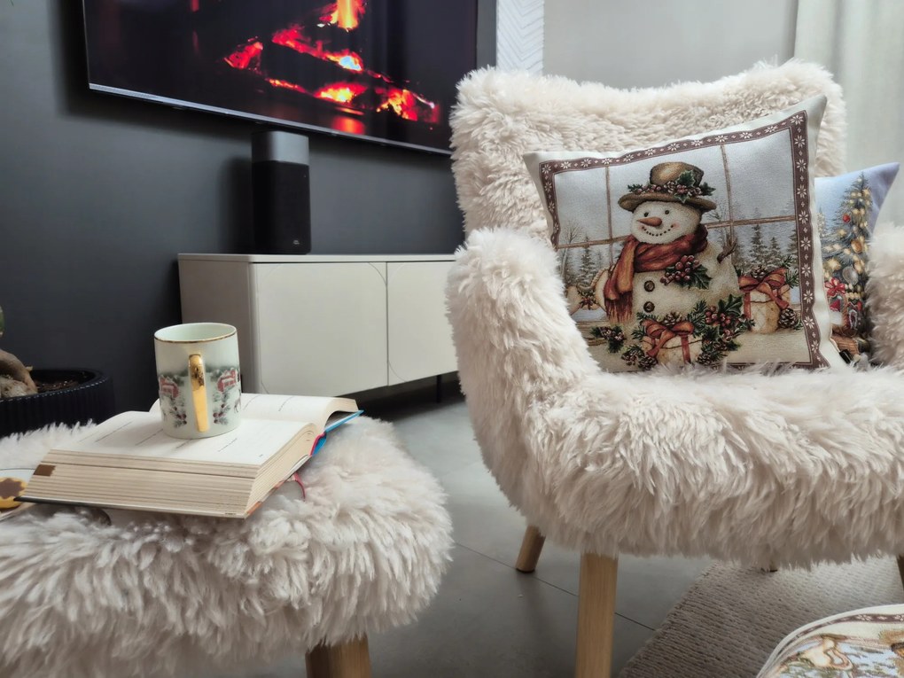 Párnahuzat hóemberrel V32