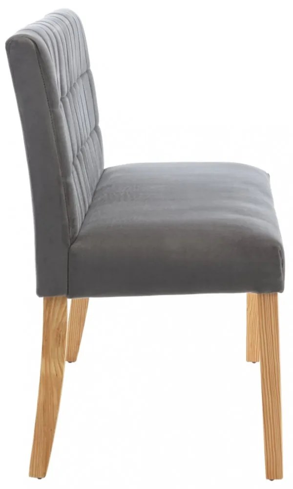 szürke bársony pad 140 cm