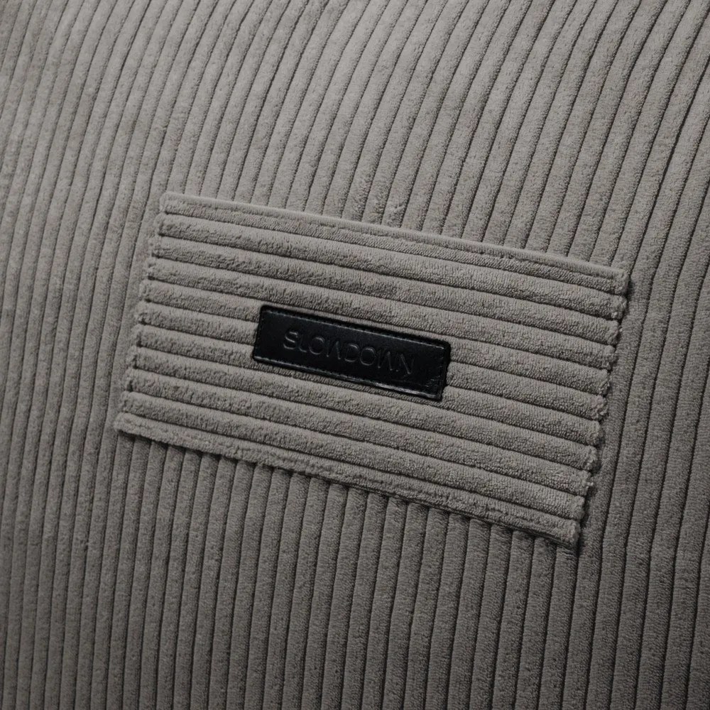 Mustársárga kordbársony babzsákfotel Sofa Snug – SLOWDOWN