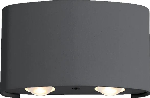 VIOKEF 4211001 TWIST Modern Kültéri Fali Lámpa LED IP54