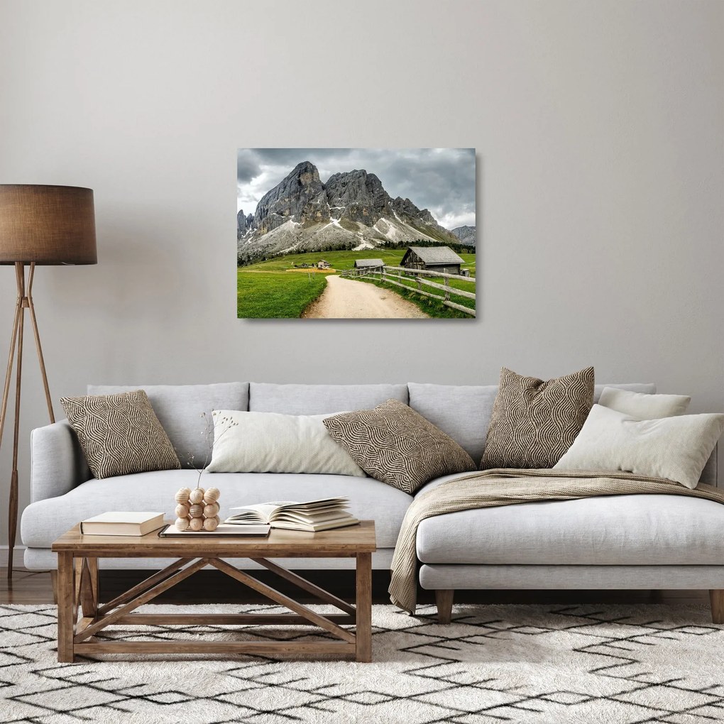 Kép - Az osztrák hegyekben (üvegen) (70x50 cm)