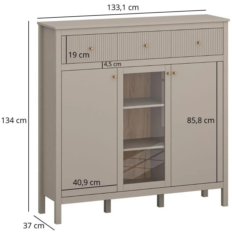 Vitrin Karankas 2 (taupe) . 1116954