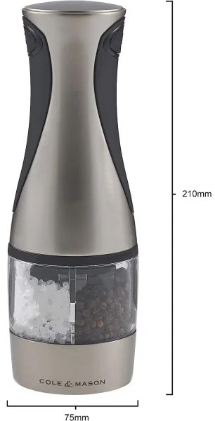 Cole&Mason - Elektromos fűszerdaráló 2in1 KEW 6xAAA 21 cm