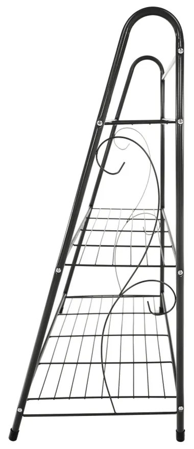 Veruma fém állvány, sötétszürke