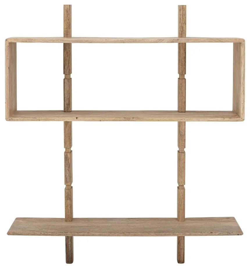 Natúr színű mangófa fali könyvespolc 96,5x110,5 cm Millian – Bloomingville