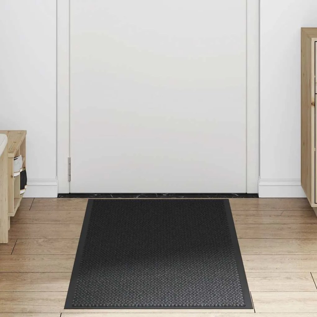 lábtörlő fekete 60x180 cm