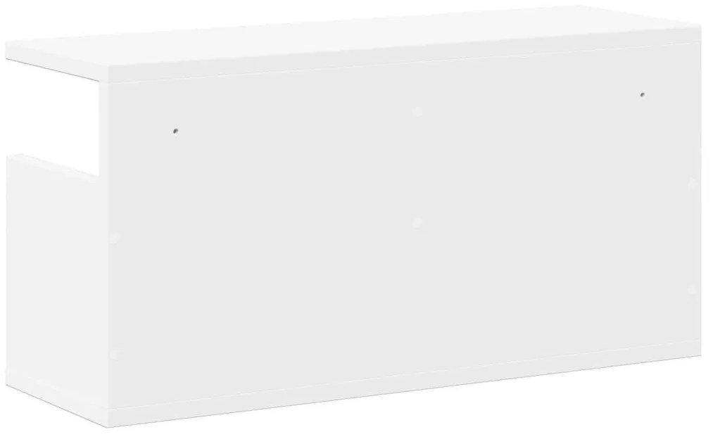 fehér szerelt fa faliszekrény 60 x 20 x 30 cm