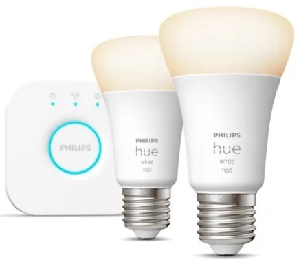 Alapkészlet Philips Hue WHITE 2xE27/9,5W 2700K + Hue bridge