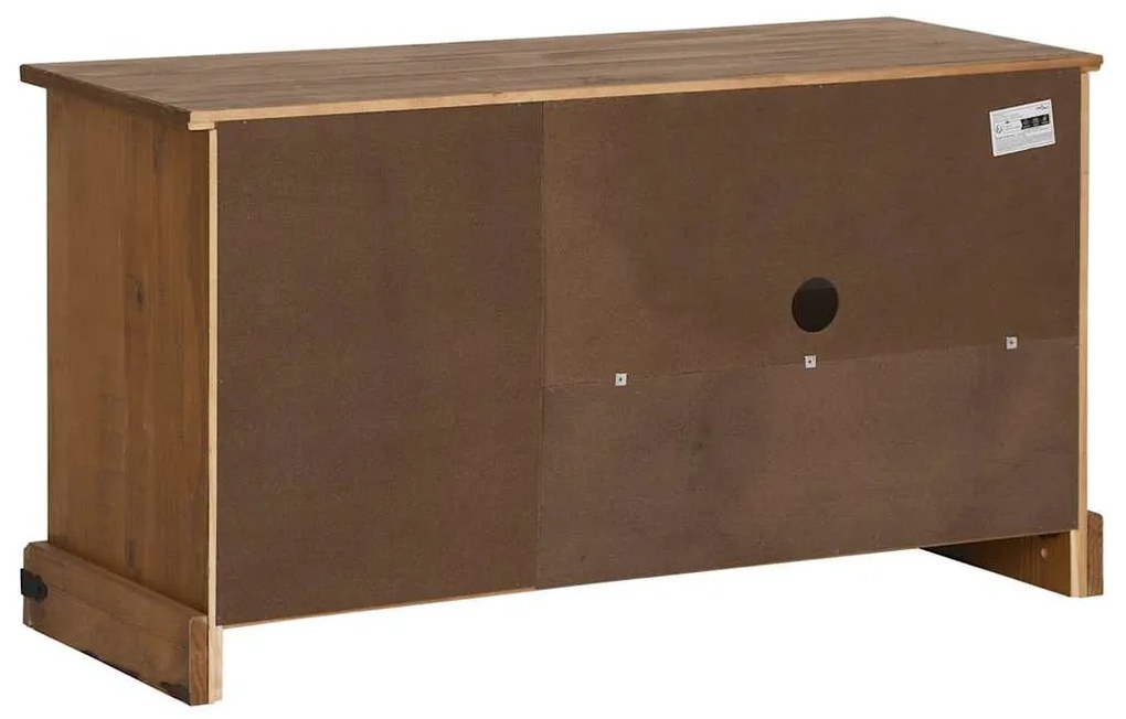 HALDEN tömör fa TV szekrény tolóajtóval 110x40x60 cm