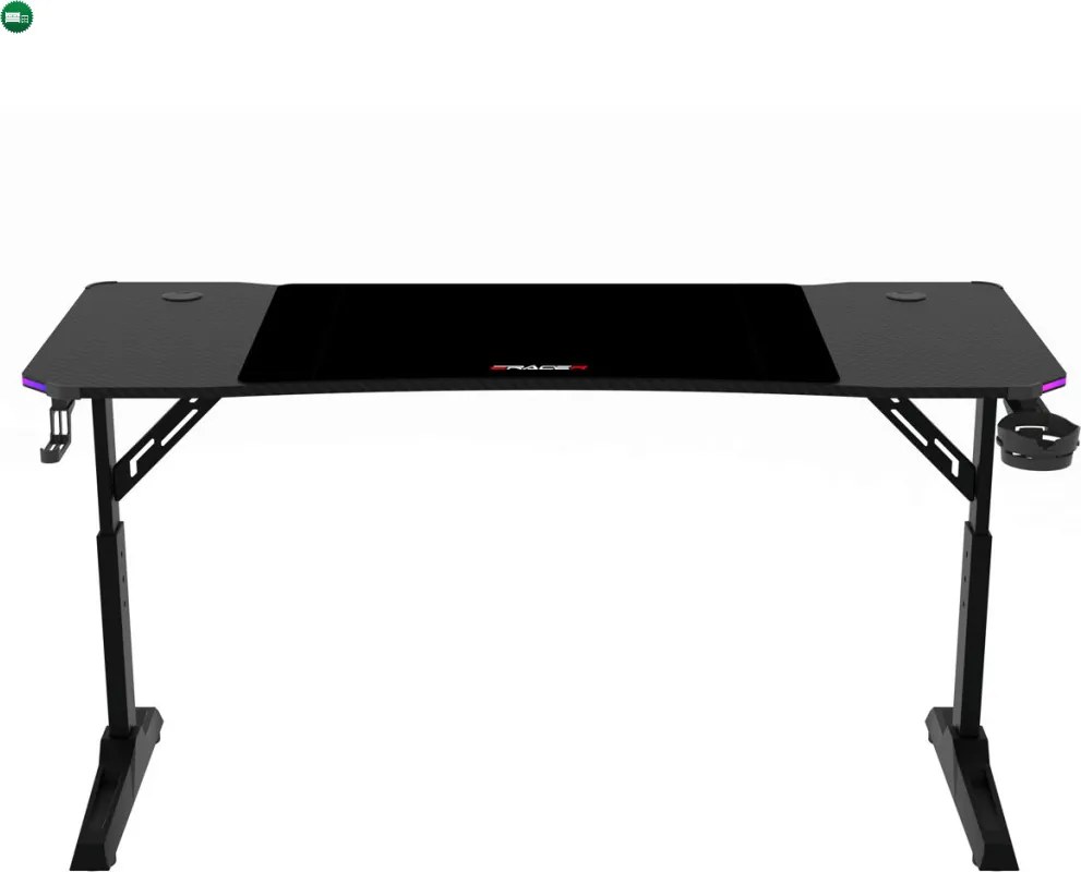 LUMEN RGB LED gamer asztal 120 × 60 cm