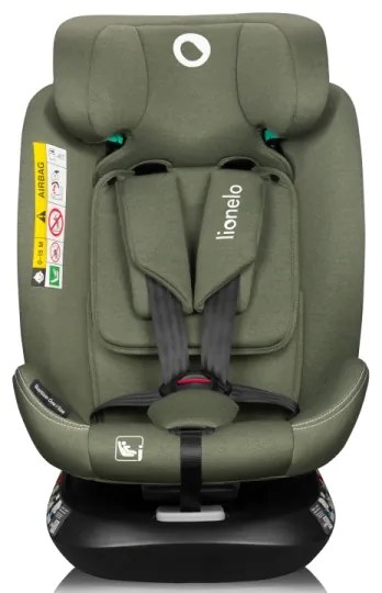 Lionelo - BASTIAAN ONE i-Size 40-150 cm, forgatható autósülés alaplappal, olívazöld