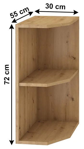 Alsó konyhai polc Meriel 30 D ZAK BB (kézműves tölgy). 1034002
