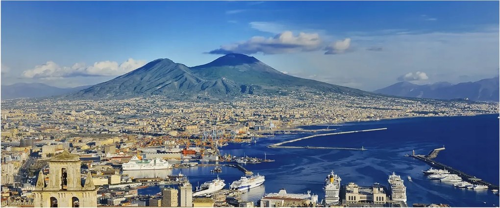 Dekoratív fotótapéta Furnér a flizelinen Tengerparti panoráma 250x104