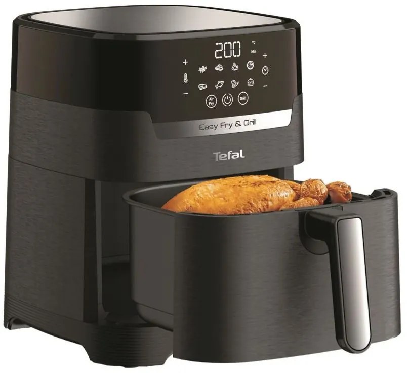 Forrólevegős fritőz Tefal Easy Fry &amp; Grill 2az1-ben Precision EY505815 Fekete