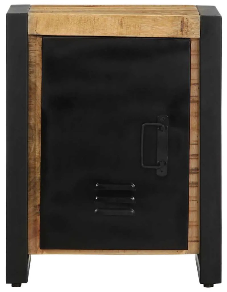 Éjjeli szekrények 2 db tömör nyersfa mangó