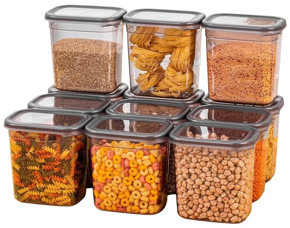 Élelmiszertartó doboz szett 12 db-os Fresco – Hermia