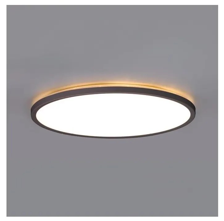 NIVERA LED fürdőszobai mennyezeti lámpa 18W, 230V, IP54, 30 cm, fekete