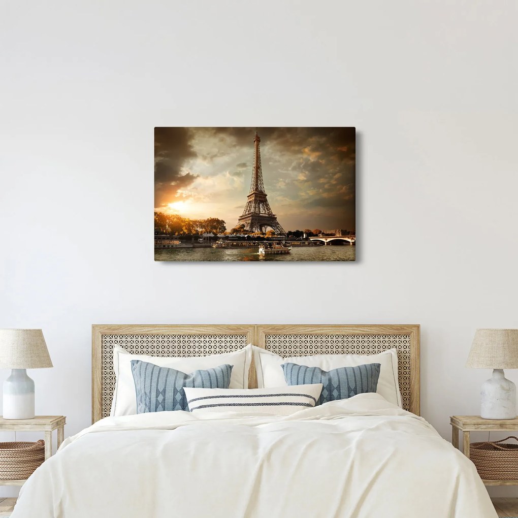 Kép - Eiffel-torony, Párizs, Franciaország (90x60 cm)